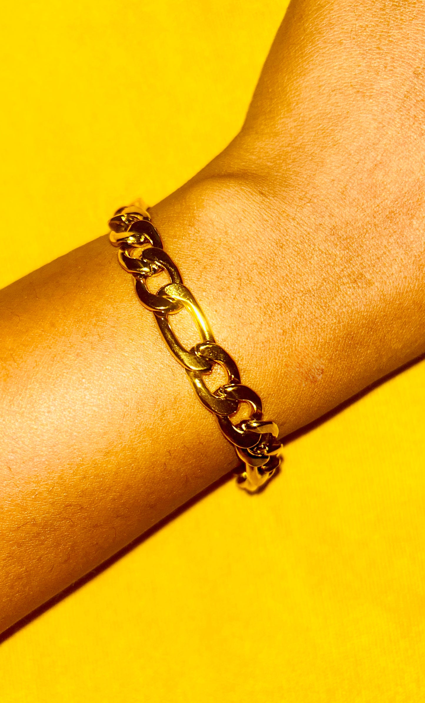 Link Chain Bracelet 18K Gold Plated