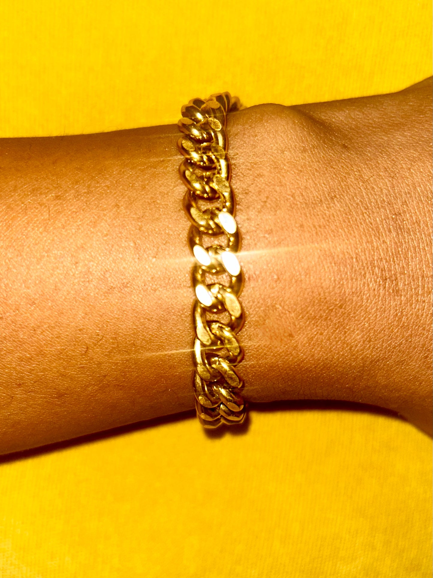 Chunky Link Chain Bracelet 18K Gold Plated