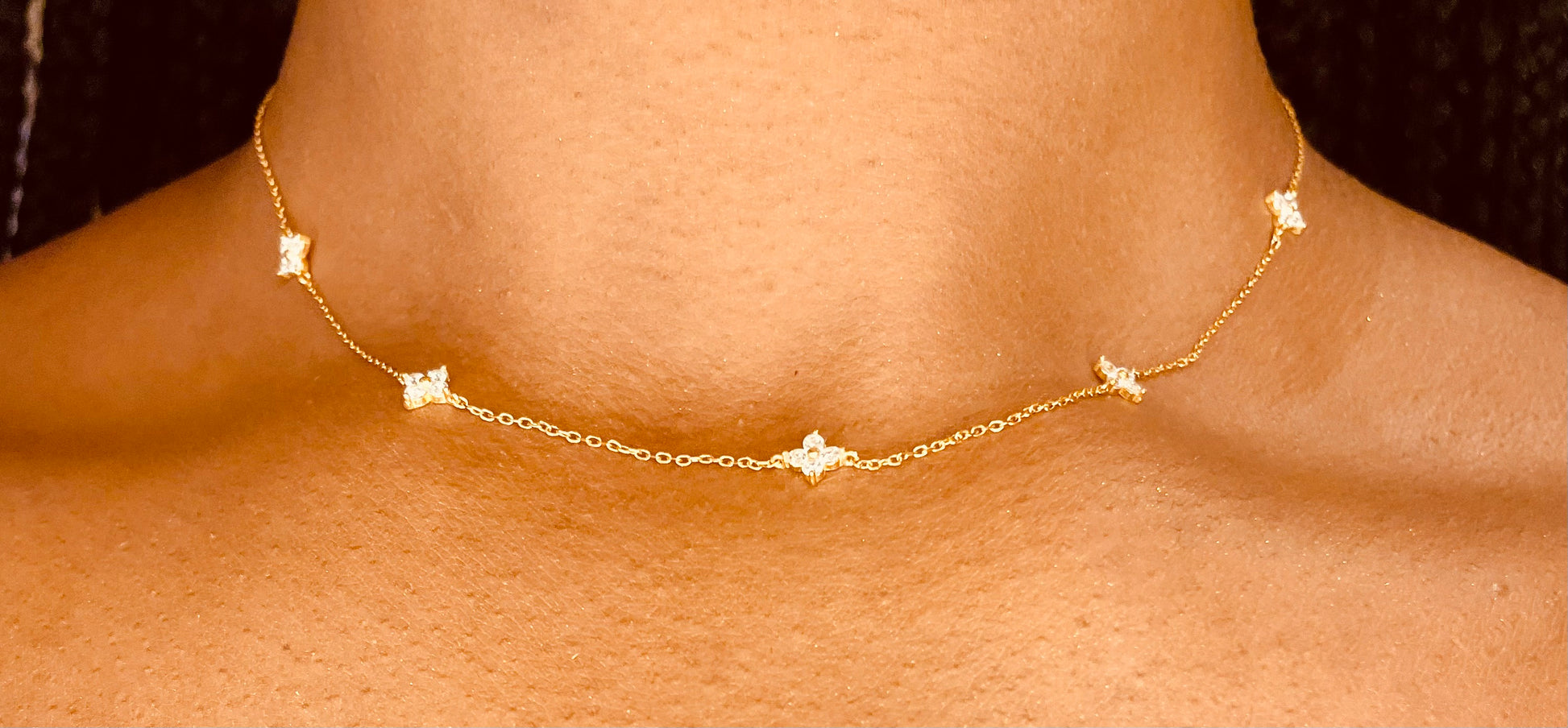 “Layered gold necklace with modern design, handcrafted jewelry”