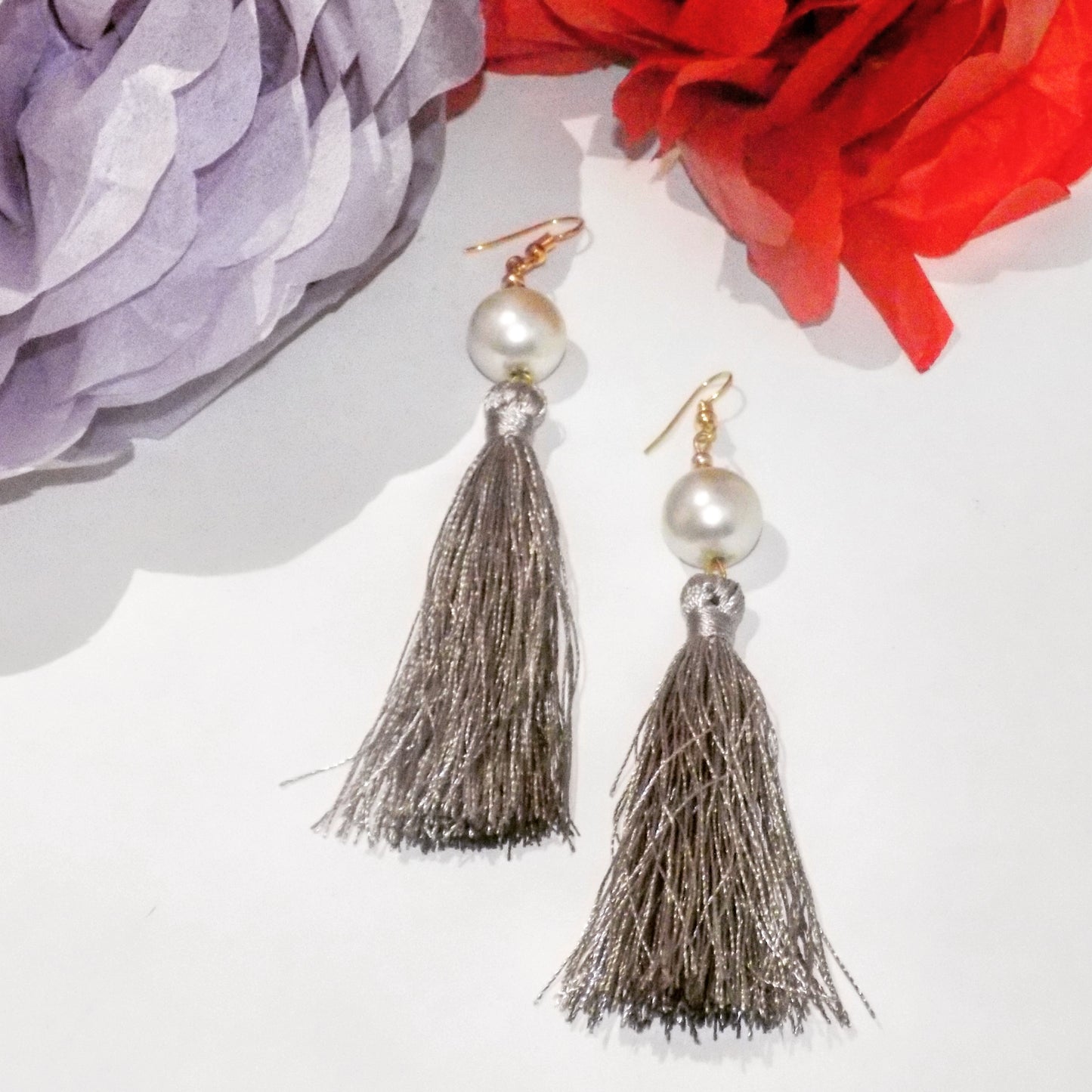 front view of the Aida tarnish-proof necklace, featuring intricate 18K gold plated details for lasting elegance.