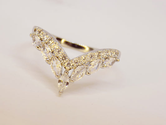 Handmade Sylvia 18K gold plated ring with elegant design, perfect for timeless style from GeorgiaReneeBoutique.