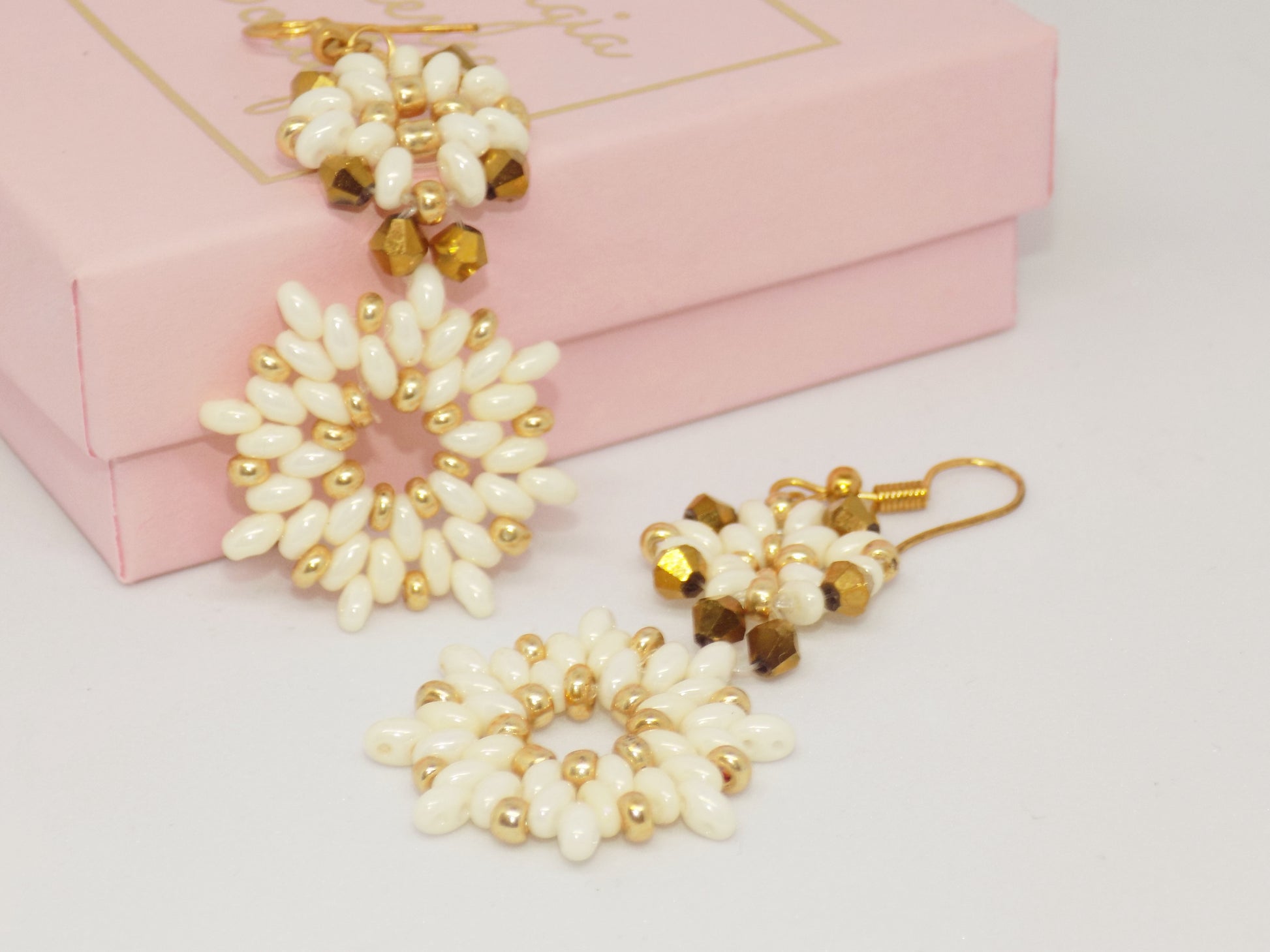 Valentina 18K gold plated chandelier earrings , perfect for bridal or special occasion glamour from GeorgiaReneeBoutique.