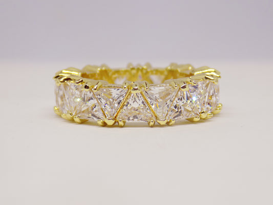 Handmade Zelia 18K gold plated ring with elegant design, crafted for timeless style at GeorgiaReneeBoutique.