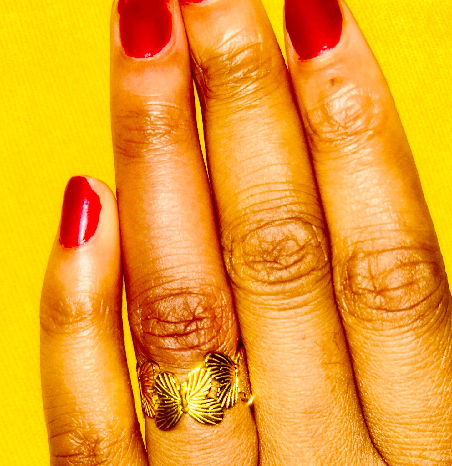 Butterflies Ring 18K Gold Plated